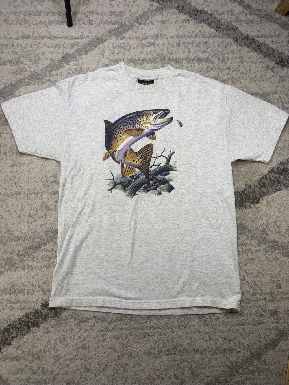 90s vintage Fishing Fish Artwork